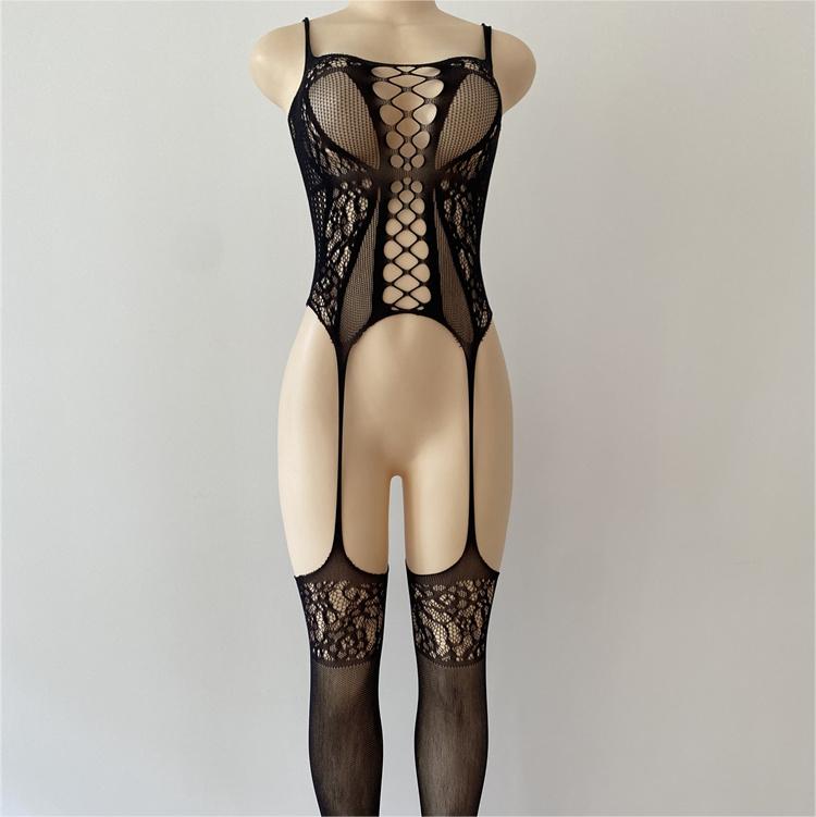 Factory Outlet Sexy Bodystocking High Quality Mesh Fishnet Nylon Cut Out Sexy Bodystocking