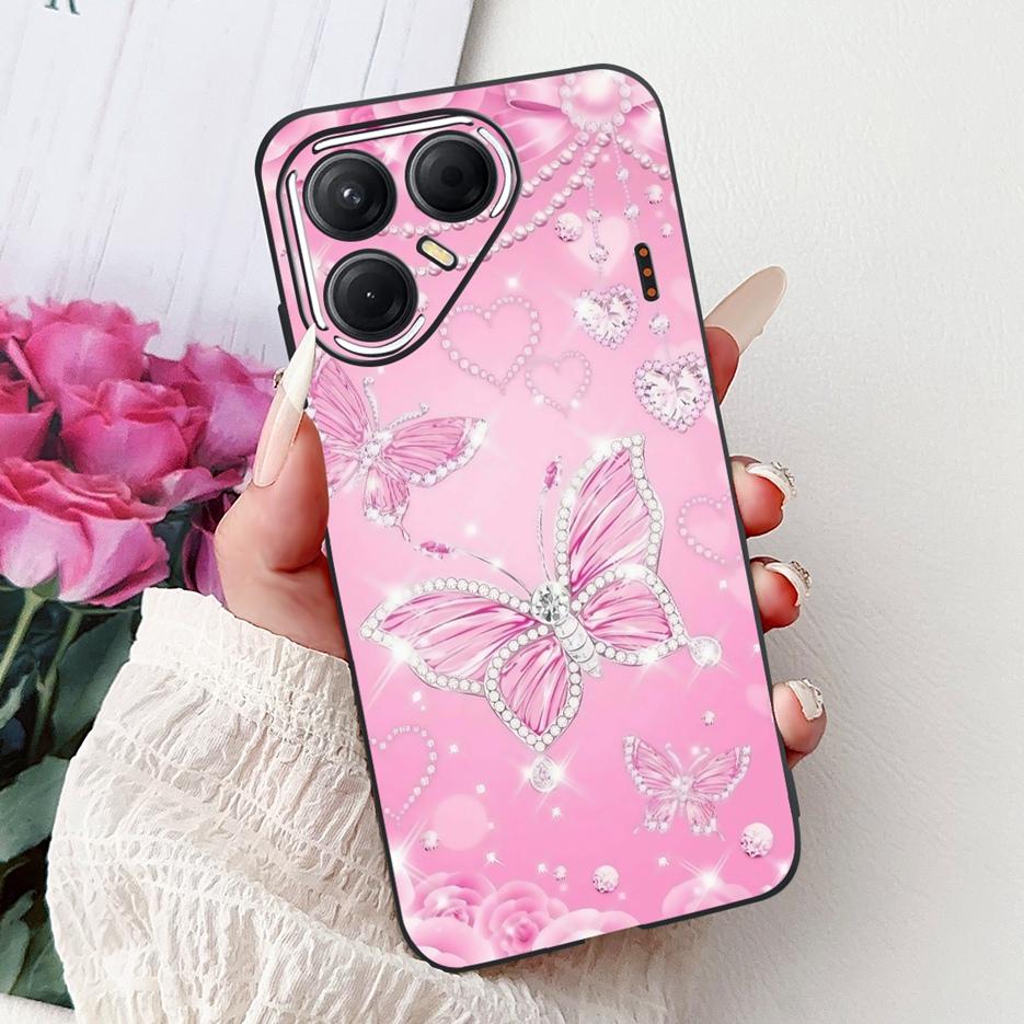 For Tecno Pova 7 Pro 5G Case LJ8 Luxury Fashion Painted Cover Soft Silicone Phone Case For Tecno Pova 7 Ultra Pova7 5G LJ7 Shell