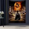 Die Tribute von Panem Cartoon Wandteppich Hippie Blume Wandteppiche Schlafsaal Dekor Kunst Heimdekor