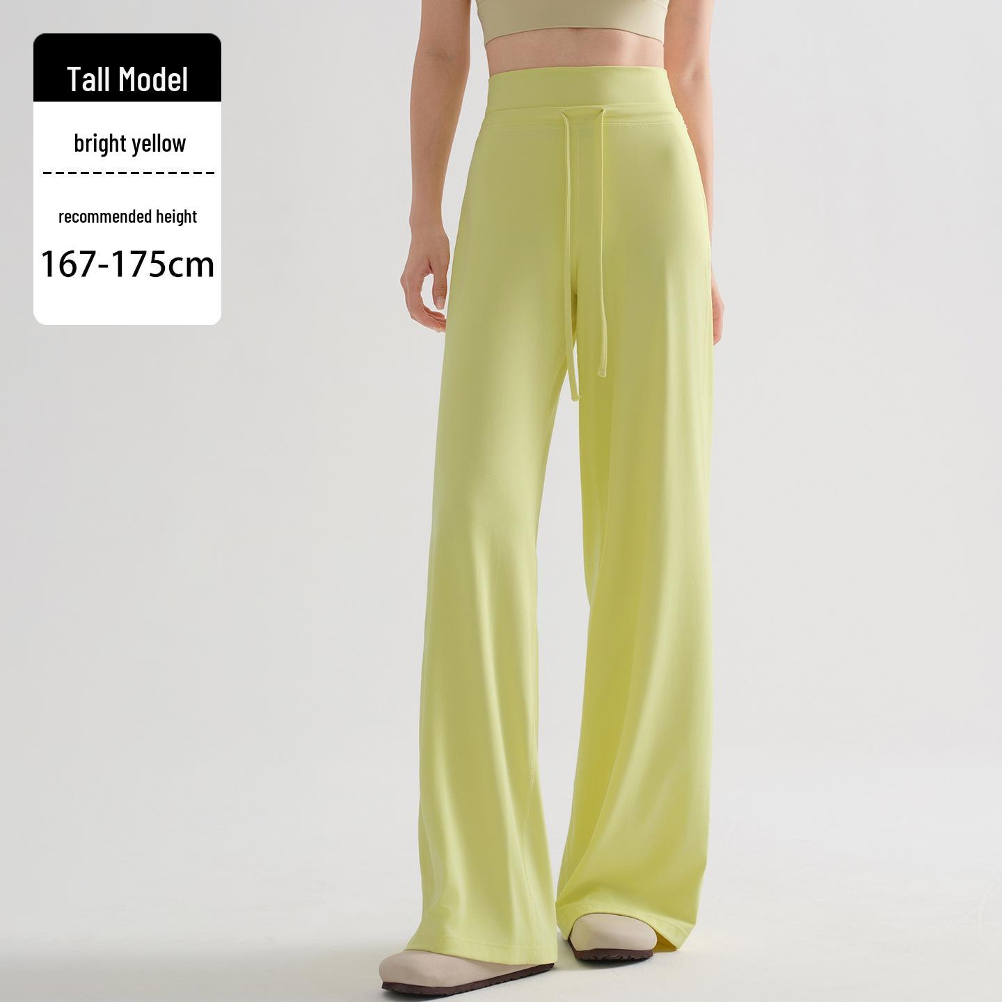 2025 Plus Velvet High-Waisted Wide-Leg Yoga Pants for Women - Slimming and Comfortable for Autumn/Winter L