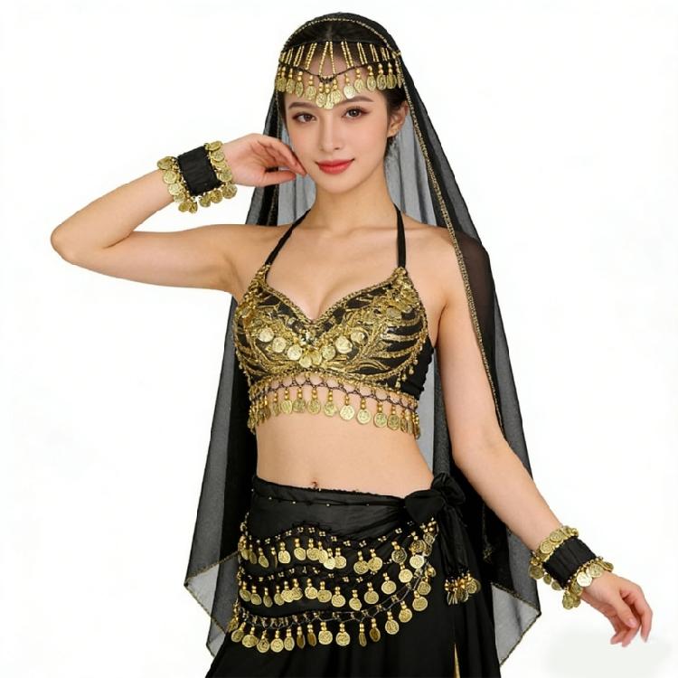 Belly Dance Stage Costume Lightweight Fabric Belly Dance Clothes For Comfort And Freedoms Of Movement