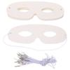 40pcs Children Doodle White Blank Mask For Kids Diy Painting Craft Face Masks Birthday Carnival Party Activity Hand-Drawn Art
