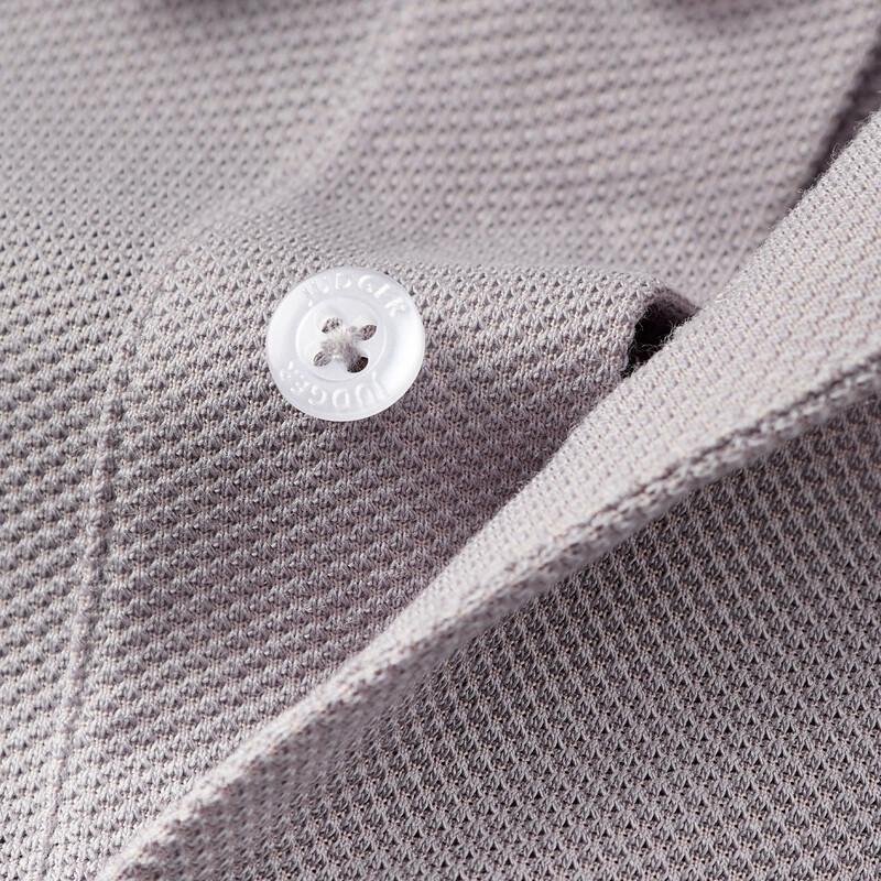 Zhuangji Men's Cooling Mulberry Silk Blend Polo Shirt