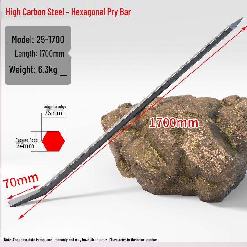 Multifunctional Heavy-Duty Steel Pry Bar with Free Shipping