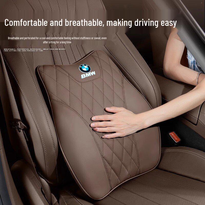BMW Car Neck and Lumbar Support Pillow for 3/5/7 Series, X1, X3, X5, X7