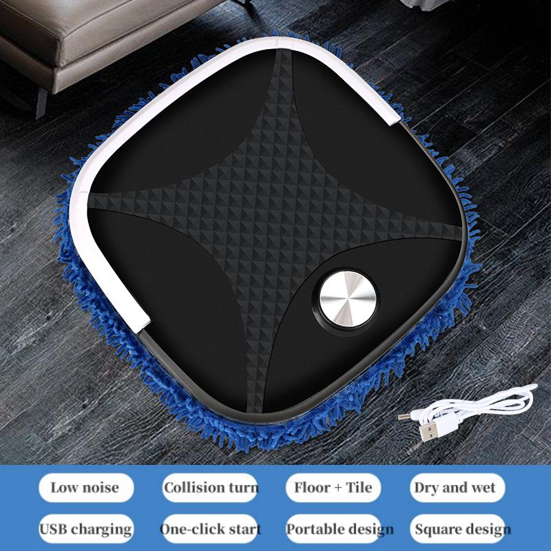Smart Dual-Use Wet & Dry Floor Mopping Robot - Fully Automatic, USB Charging