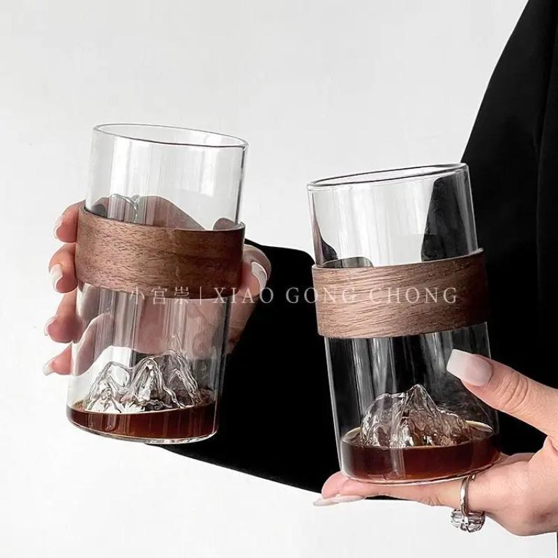 Japanese-style Glass Retro Ethnic Wind High Temperature Resistant Mount Fuji Tea Cup Home Snow Mountain Cup Coffee Cup