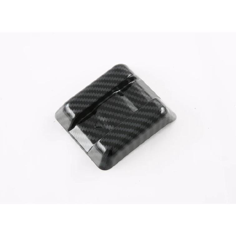 For SsangYong Torres (J100)   Carbon Fiber Style Front Grille Accent Cover Lower Mesh Trim Molding Styling Bezel Garnish