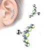 Stylish Cartilage Helix Tragus Stud Earring Stainless Steel Body Jewelry with Czech Crystal Fashion Ear Accessories