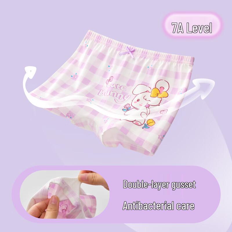 Girls' Cartoon Cotton Boxer Briefs 6-Pack