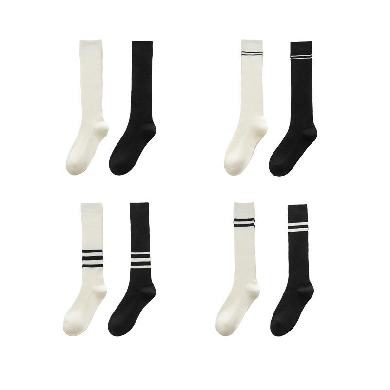 Slimming and Leg-beautifying Calf Socks for Women in Autumn and Winter, School Style, Versatile, Pressure Cotton Pile Long Stockings High