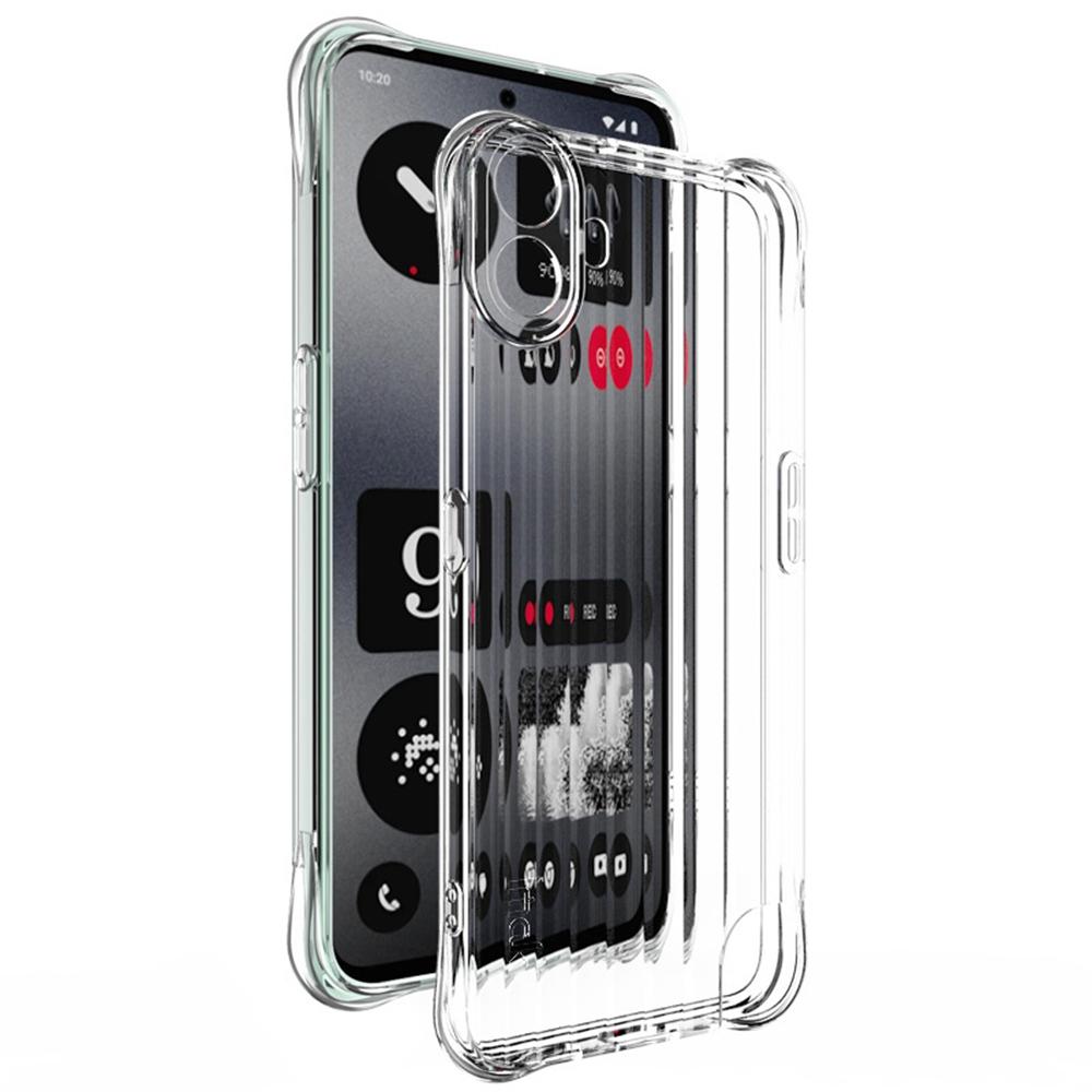 

IMAK Чехол для Nothing CMF Phone 1 Текстурированный, с воздушной подушкой, противоударный, из ТПУ Transparent