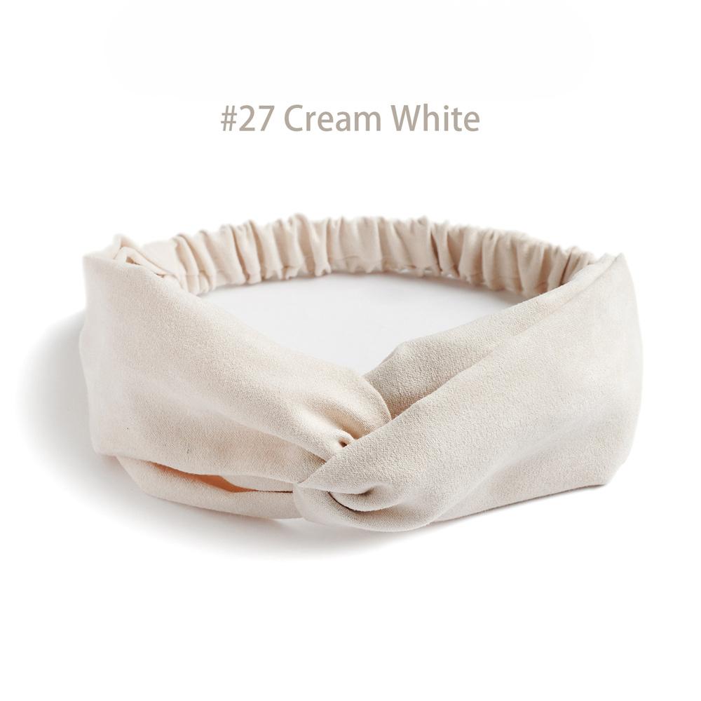 Fasce Elastiche Intrecciate per Donna Fasce per Capelli a Incrocio Copricapo Vintage in Scamosciato Fascia per Yoga Allenamento Accessori per Capelli Turban