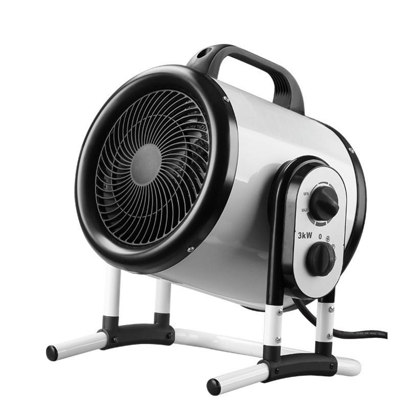 Elektrische Badezimmerheizung mit drei Geschwindigkeiten, einstellbar, Haushalts-Desktop-Schnellheizgerät, Hochleistungs-Heißluftventilator für kleine Industrie