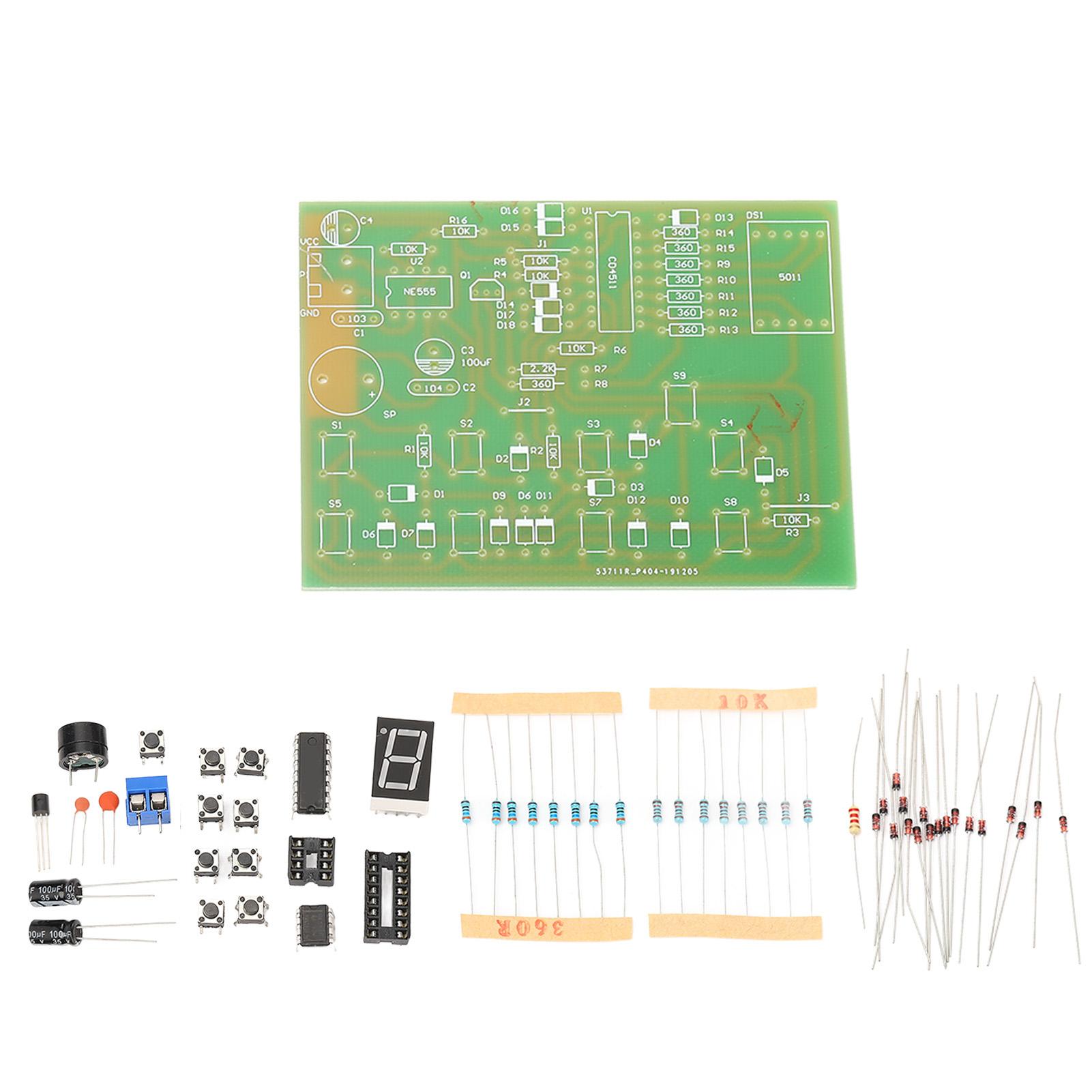 

CD4511 Eight Way Digital Answerer Experiment Kit Electronic DIY Kit Reasonable Circuit Answerer
