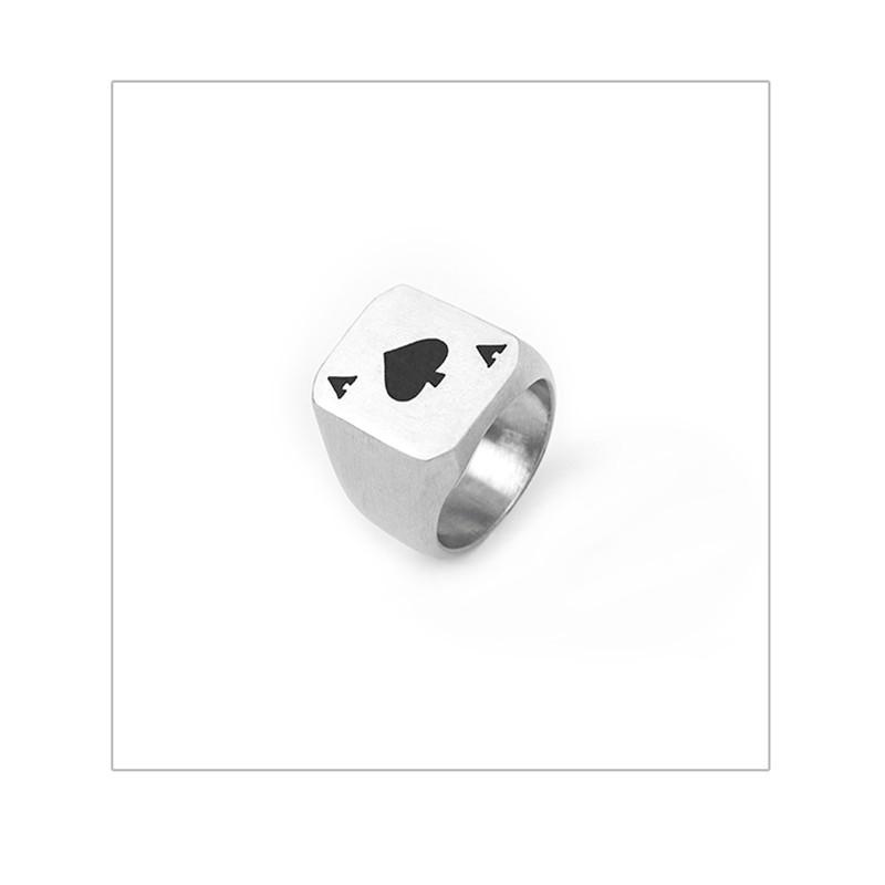 Vintage playing card ring - men s fashion trendsetter ace of spades ring no. 11