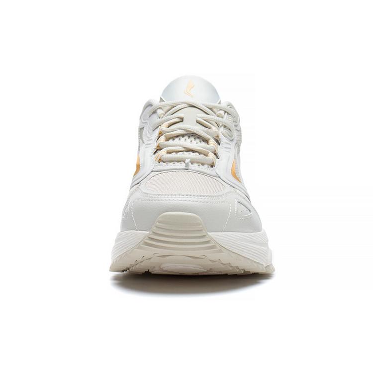 New LiNing Rebound Cushioning Breathable Lightweight Wear-Resistant Slip-Resistant Low-Top Running Shoes Men's Oat Gray ARLS005-3