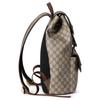 Gucci Ophidia GG Supreme Canvas Web Stripe Flap Backpack With Gold Double G Logo For Unisex Luxury Daily Use