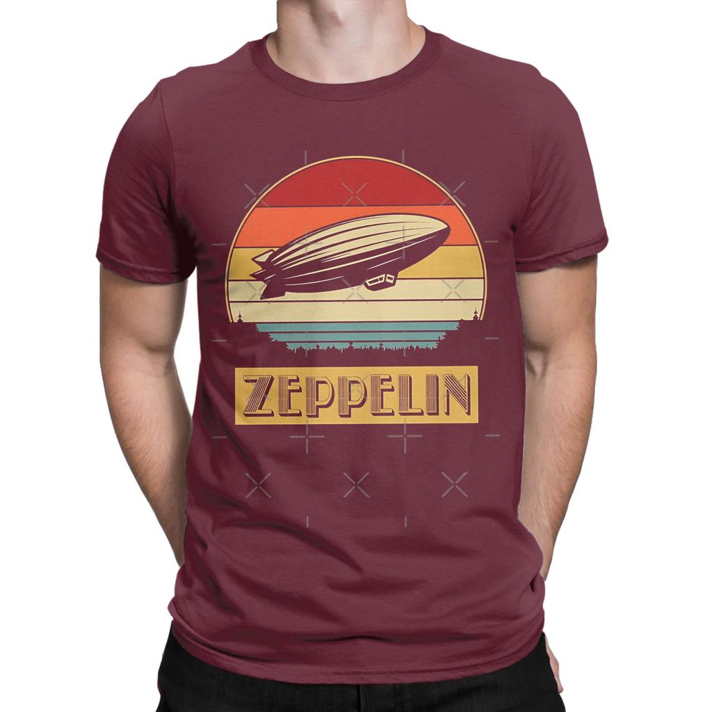 Classic Novelty 100 Cotton Tshirt Led Band Zzeppelins Tees Tops For Unisex