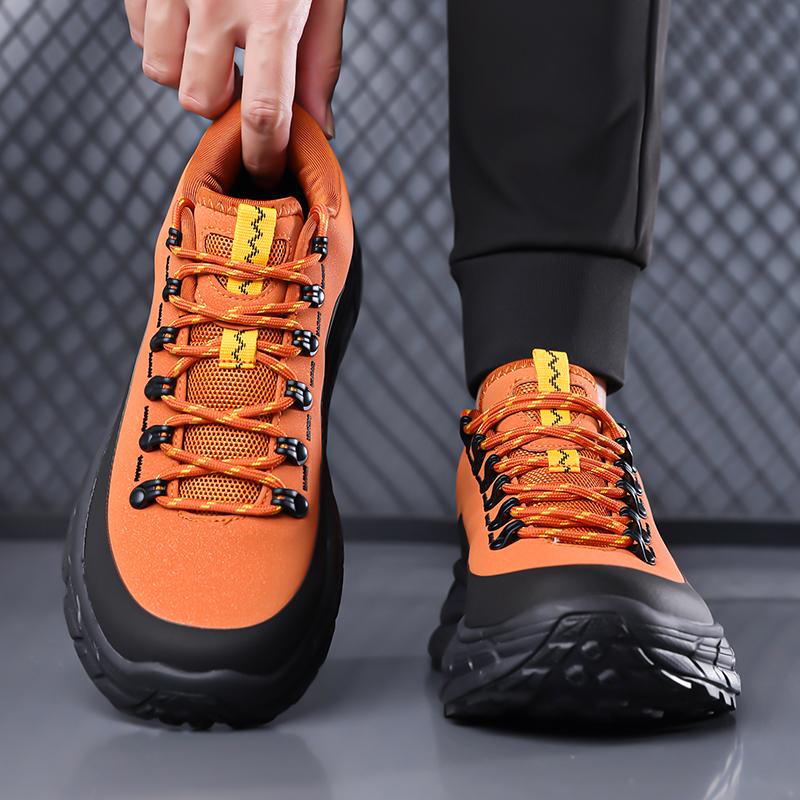 Fashion Outdoor Design Men's Sneakers High Quality Breathable Mesh Running Shoes Gym Training Casual Male Shoes Fashion Lace-Up Flats