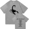 T-shirt Miko Giovane Non Disturbare Cotone Manica Corta Grafica Scorpione Moda Larga Casual Donna Uomo T-shirt Streetwear