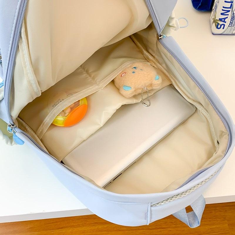 Junior High School Students High-quality Men and Women with the Same Large-capacity Schoolbag Versatile Pain Bag Cute College Style Backpack