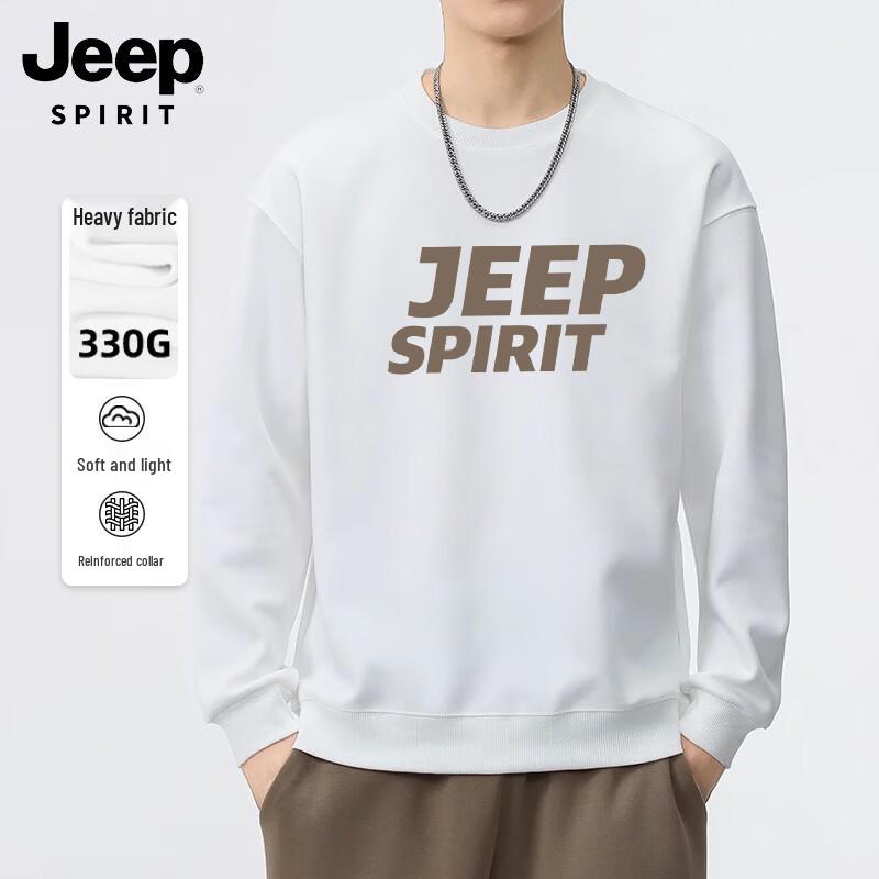 

JEEP SPIRIT Men s Crew Neck Pullover Sweatshirt M