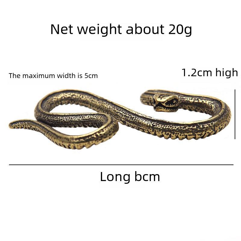 Handmade Copper-Plated Octopus and Snake Tea Pet Keychain Ornaments