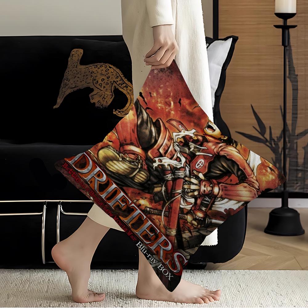 DRIFTERS Pillowcase Toon Gift Cushion Cover Bedroom Home Sofa Chair Seat Decor Pillow Case