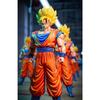 JT Studio Dragon Ball Super Saiyan 1 and Super Saiyan 2 Goku Statue 30cm - JT-075 Collectible Model SSJ Anime Figure Display