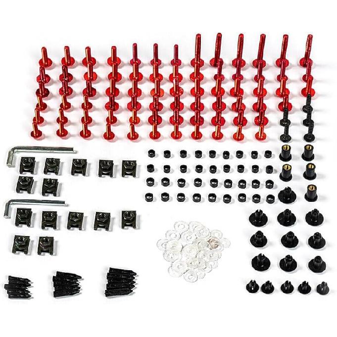 Fairing Complete Bolts Kit Screws for Kawasaki ZX-6R ZX6R 636 2017 2018 2019 2020 2021 2022 2023 Aluminum Fasteners Hardware Clips