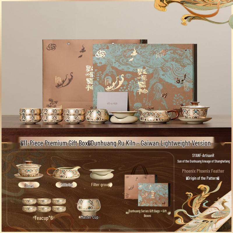 Chaxun Ru Kiln Ceramic Tea Set