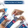 HomeTimes 4 PCS Reusable Ice Packs for Cooler & Lunch Box Leak-proof Flexible Packs for Food, Perfect for Camping, Fishing