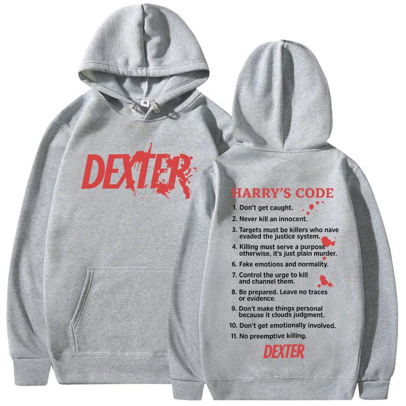 TV Play Dexter Morgan Harry's Code Hoodies Men's Women Casual Oversized Sweatshirts Fashion Vintage Hooded Pullovers Streetwear