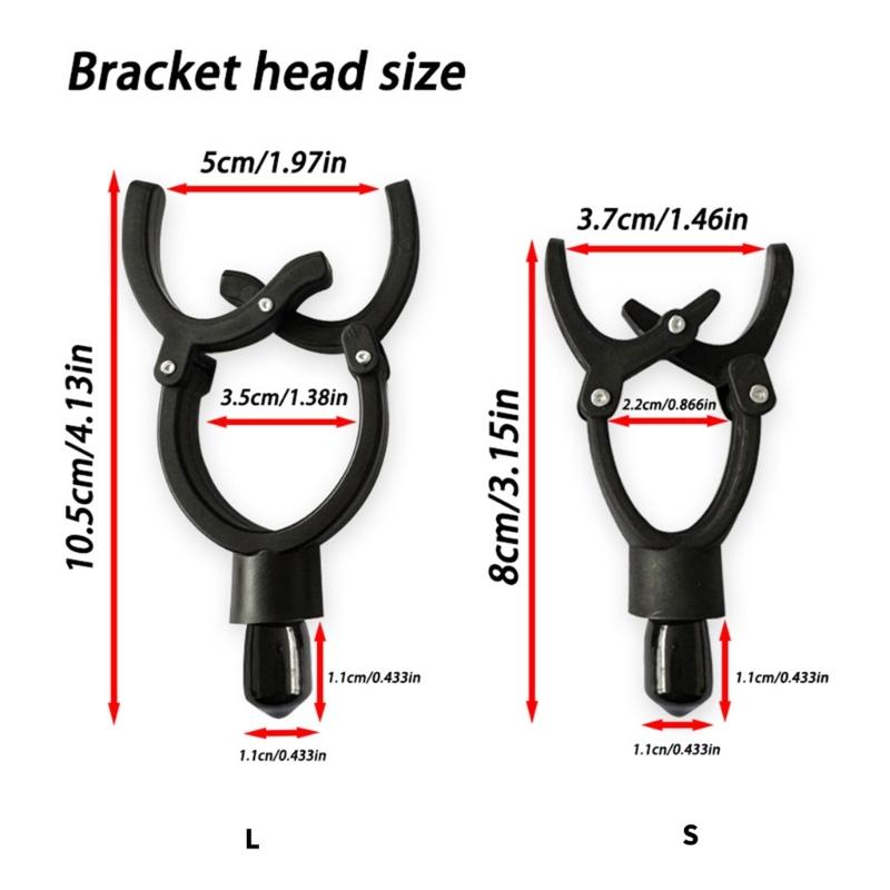 Fishing Rod Support Head Fishing Rod Grip Grippers Pods Stand Rod Mounting Head Portable Grippers Rest Stand Enduring