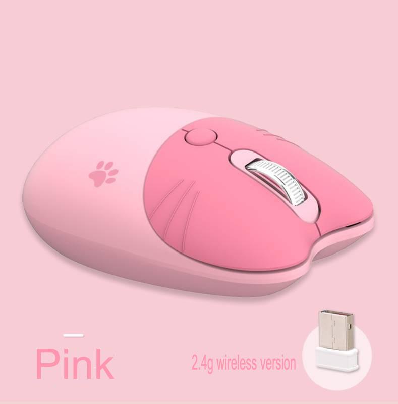 Bluetooth +2.4G Wireless Mouse Cute Silent Computer Mouse With USB Receiver 3 Adjustable DPI Portable Mobile Cordless Mouse