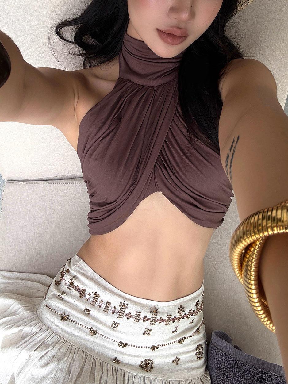 Rovente Women s Retro A-line Low-waist Long Skirt in White – Spring Holiday Style Small