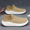 Men's  Running Shoes Lightweight Walking Shoes Breathable Tennis Shoes Slip On Casual Athletic Sneakers Knitted Mesh Workout Sports Shoes for Men