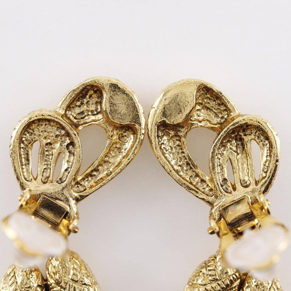 Sonia Rykiel Tassel Earring Plated Gold 17.3g Women Used