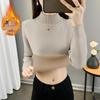 Women's Trendy Thickened Knit Pullover: 2025 Autumn/Winter Long Sleeve Round Neck Sweater