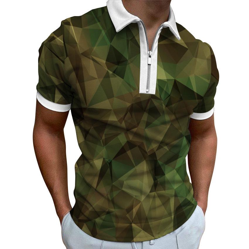 Modern short-sleeve polo shirt, casual and comfy daily wear.