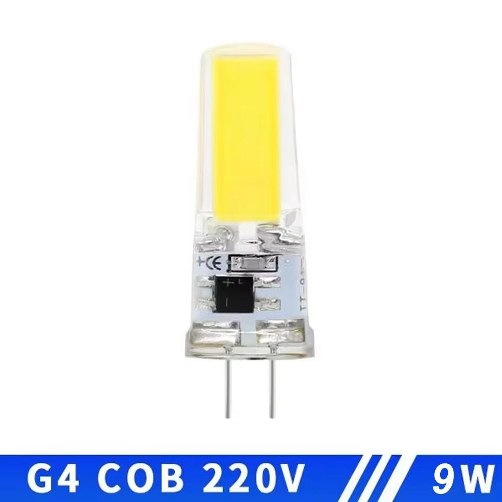 5pcs/lot G4 LED COB Lamps Dimmable 6W 9W COB LED Bulb AC/DC 12V 220V LED G9 COB Spotlight Chandelier Lighting Replace Halogen