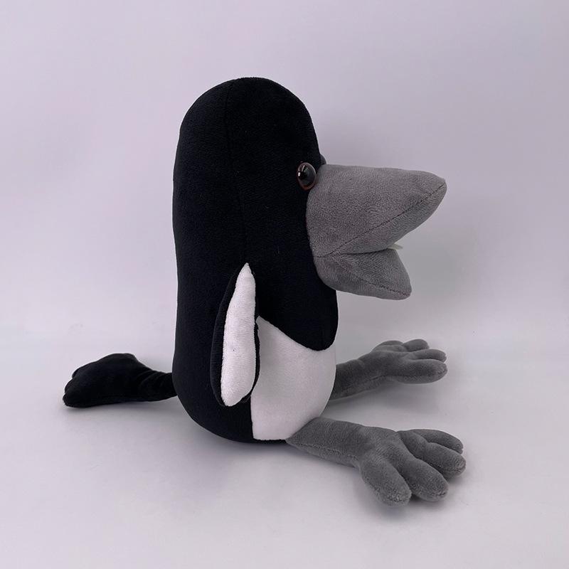 22cm Steve und Maggie Plüschtier Neu Halloween Kawaii Elster Krähe Peluche Spielzeug Weiches Stofftier Puppe Kissen für Weihnachtsgeschenke