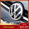 2026 Hot Valve Stems Caps For VW VOLKSWAGEN New Chrome Silver Or Black Car Front Radiator Grille Emblem For Volkswagen VW Golf 7 MK7 2014