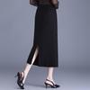 2026 Spring/Summer Elegant High-Waisted Bodycon Midi Skirt with Slit