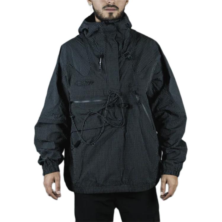 Nike X Off-White Anorak Jacket Black Unisex Streetwear DV4386-010