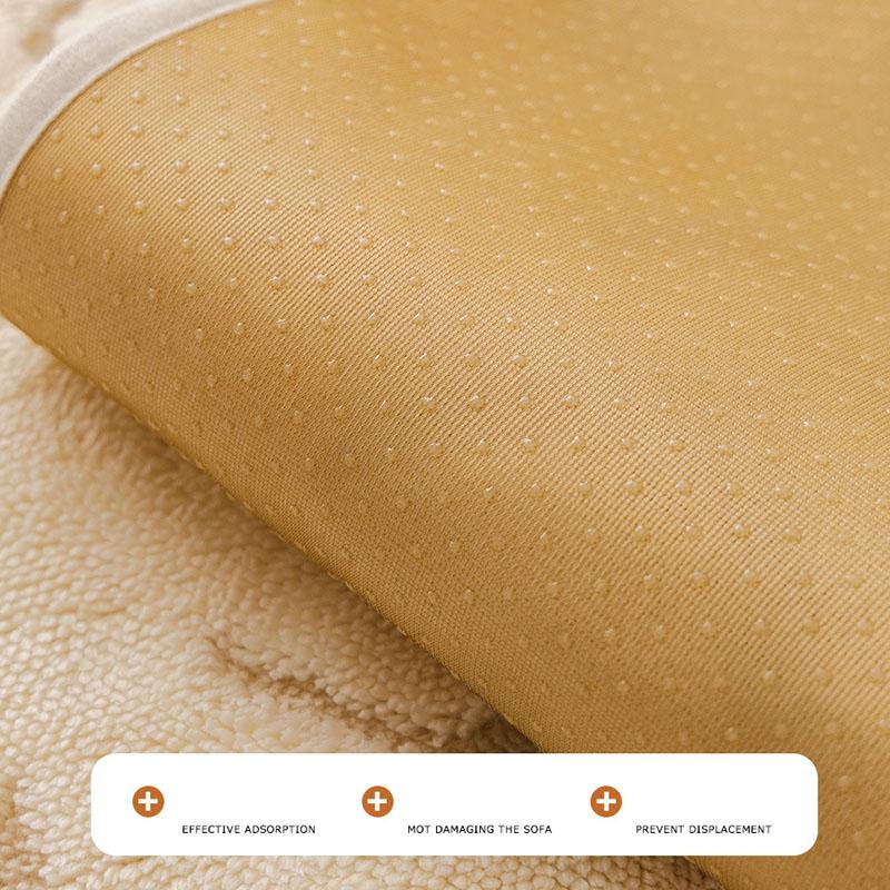 Winter Thick Chenille Plush Sofa Cushion High-End Non-Slip Couch Cover For Living Room Skin-Friendly Pet Friendly Armrest Towel