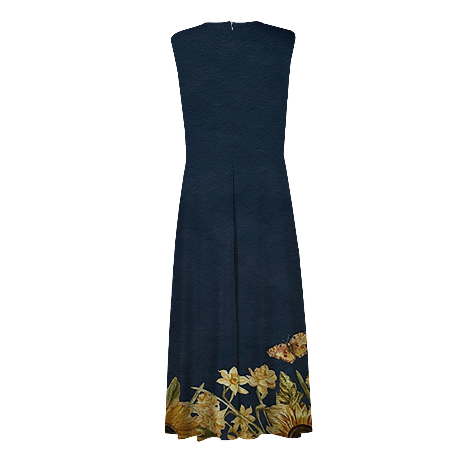 Женское длинное платье Платье макси Повседневное платье Свободное платье Платье — фото 5