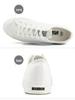 Unisex Black Canvas Sneakers: Versatile, Smiley Design, Casual Flats for Men & Women