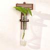 Home Ornaments Hydroponic Planter Shelf Wooden Wall Decoration Wall Mounted Planter  Plant Lover